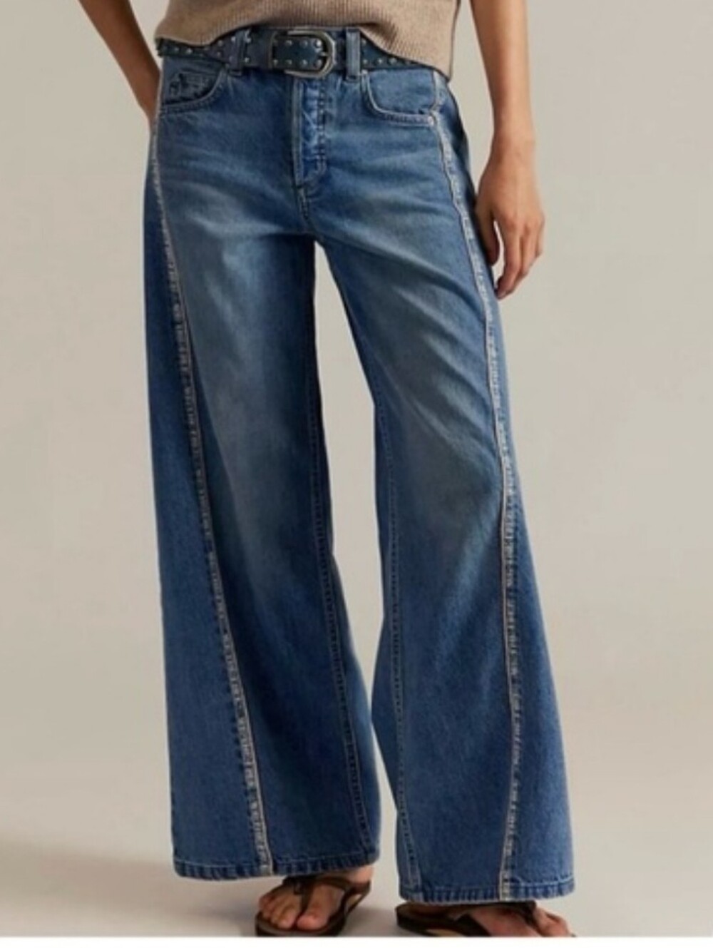 We The Free Jeans On The Edge Selvedge $228 USD Wide-Leg Jeans